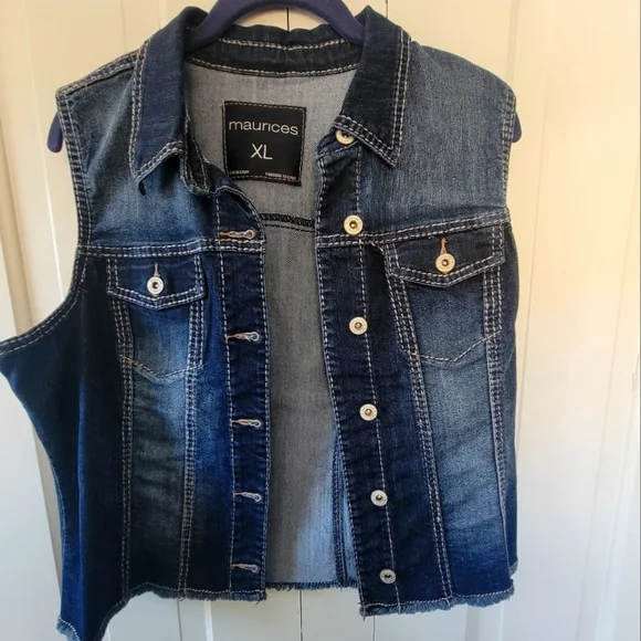 Maurices top jean vest
